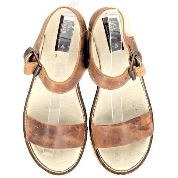 Bull Boxer Sandals 38EU 8US Brown Leather Upper Portugal Celia - Picture 8 of 10